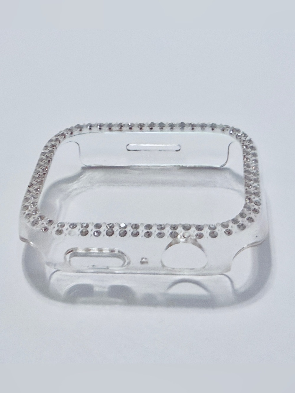 Clear Rhinestone Apple Watch Series 7 45mm Case Cover - Crystal Accent